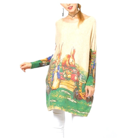 NWOT Coeur de Vague Oversize Dolman Sweater - Picture 5 of 5